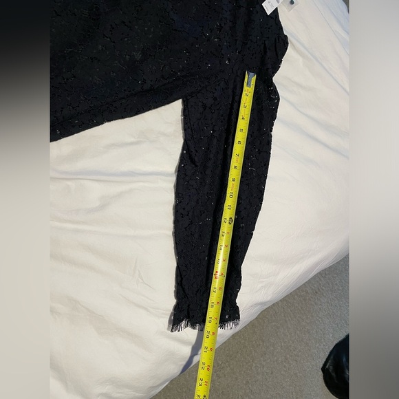 NWT J. Crew black lace ruffle neck dress XL - Picture 11 of 12